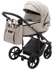 Детская коляска 2 в 1 Adamex Porto Light ECO кожа 100% SA-7 латте